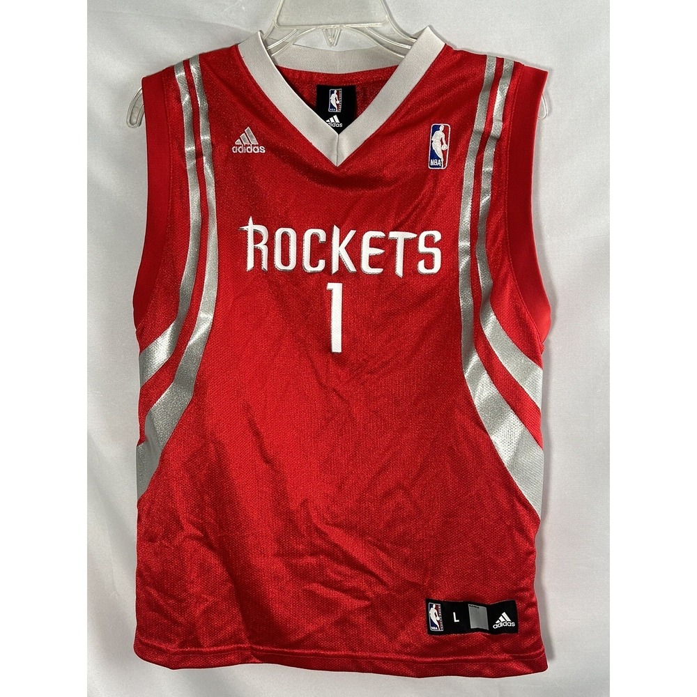 Adidas Houston Rockets NBA Basketball Tracy McGrady Jersey Youth Large 14-16‎
